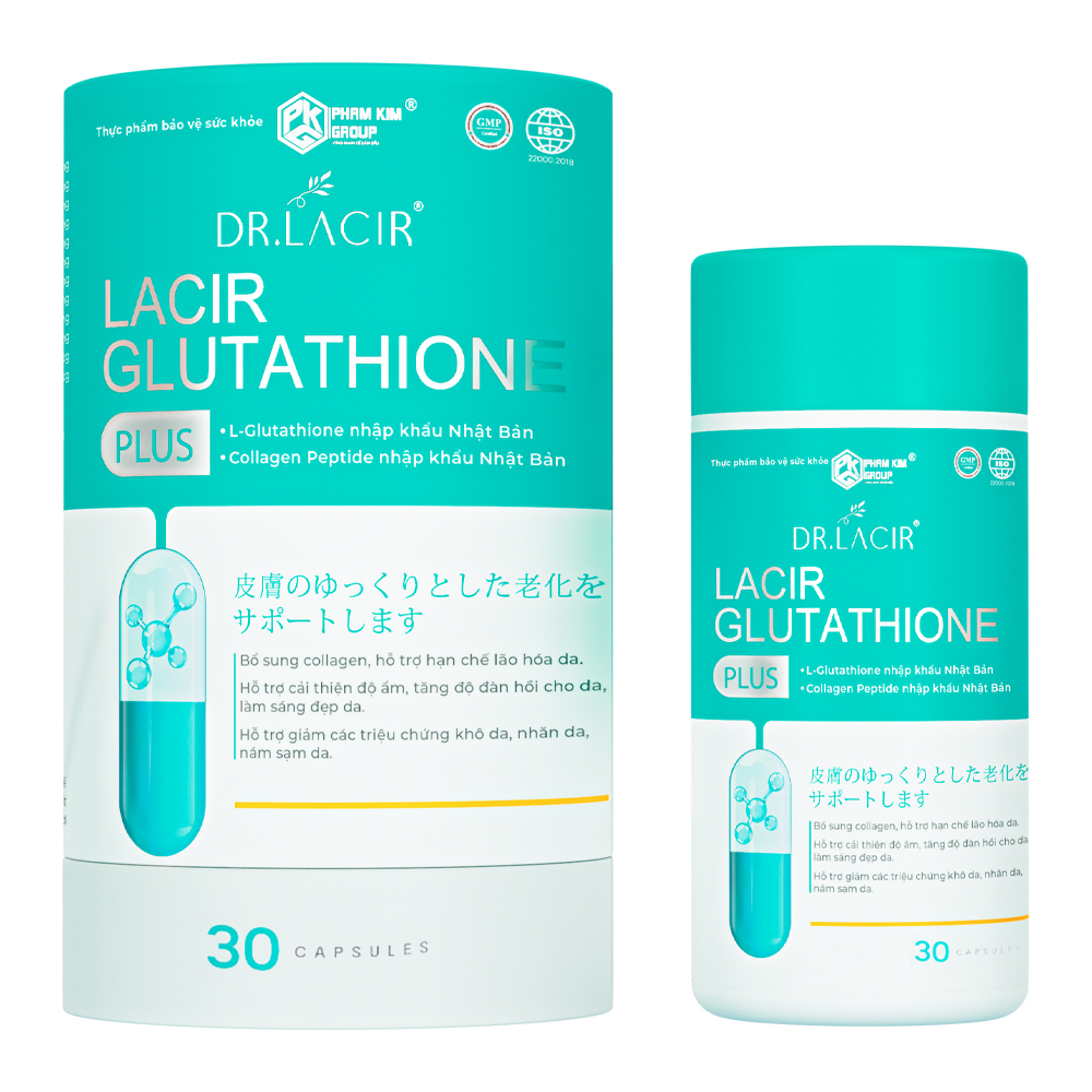 Viên Uống Trắng Da Lacir Glutathione Plus